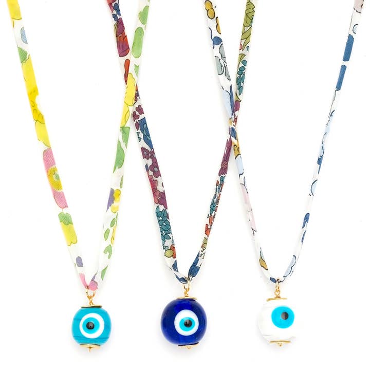 Liberty Evil Eye Pendant Necklace for wholesale by OIYA