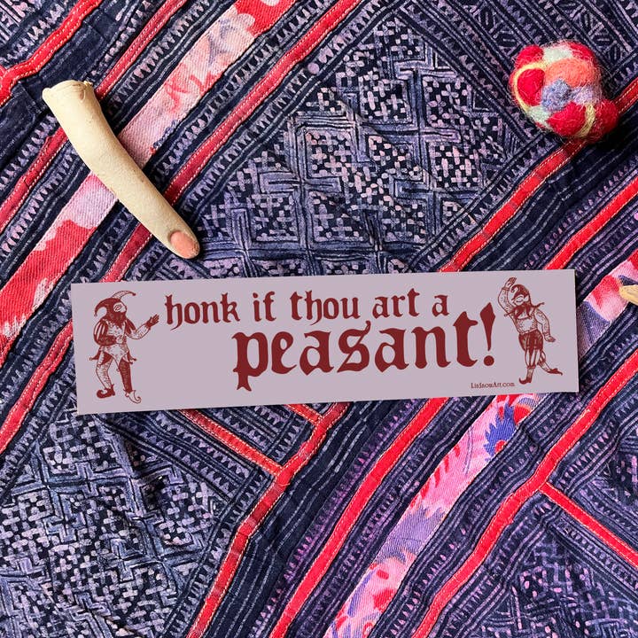 Lin Snow Art - Wholesale Sticker - Peasant Bumper Sticker1