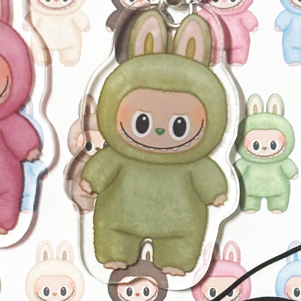 Parasol Paper - Wholesale Keychain - Women's - Labubu Exciting Macaron Series Mini Acrylic Charms6