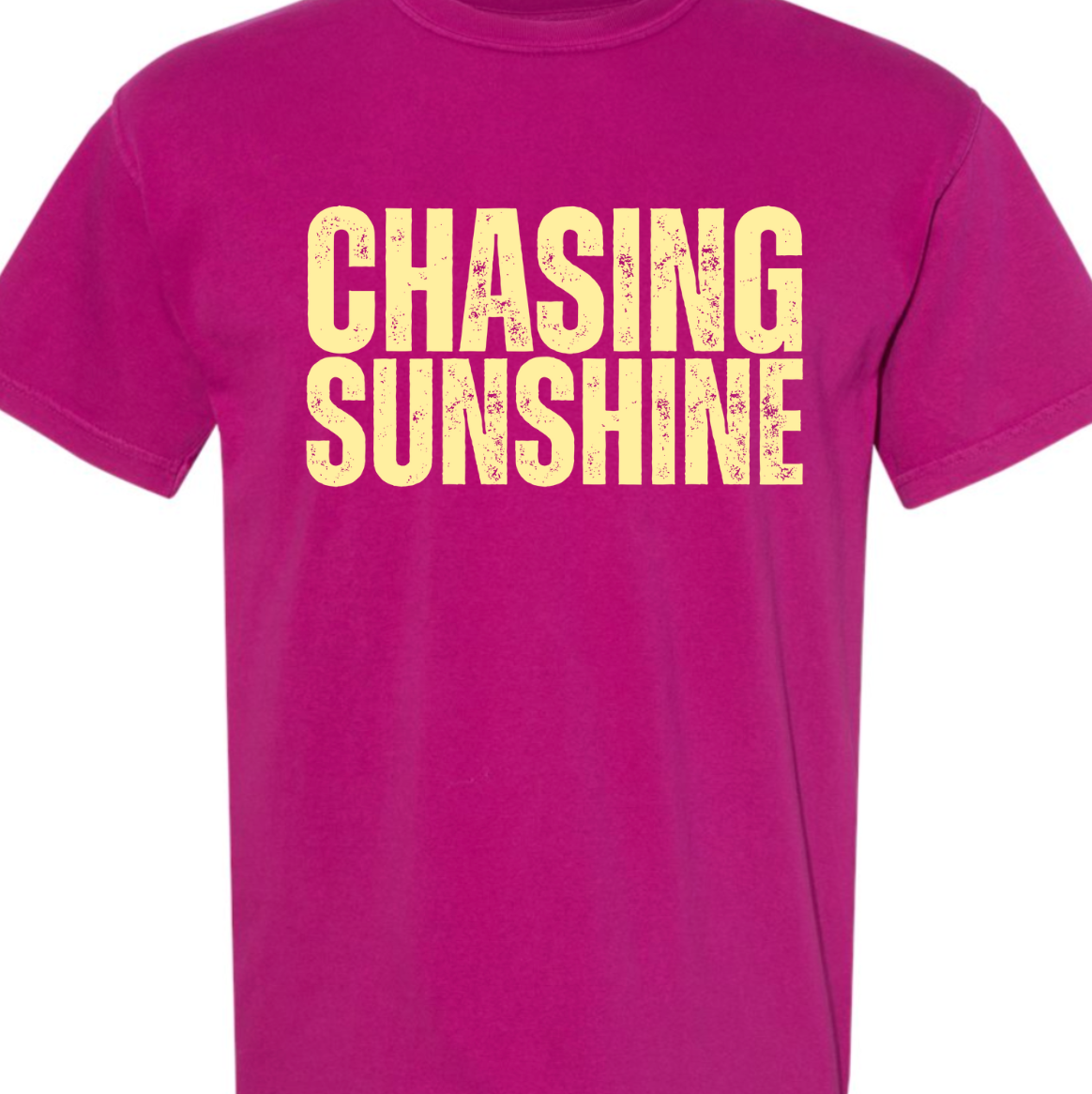 Kiki's Boutique - Wholesale Screen Printed T-Shirt - Women's - Chasing Sunshine Comfort Color Tee 2