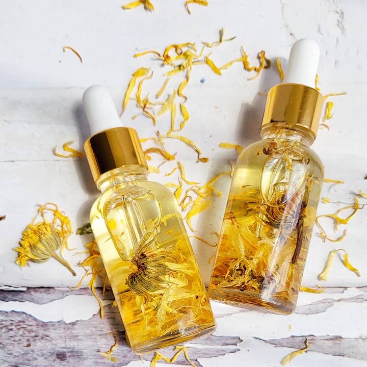 Moonlight at Midnight Holistics – wholesale Ansiktsolja – The Healer Organic Calendula & Neroli Blommig ansiktsoljeserum2