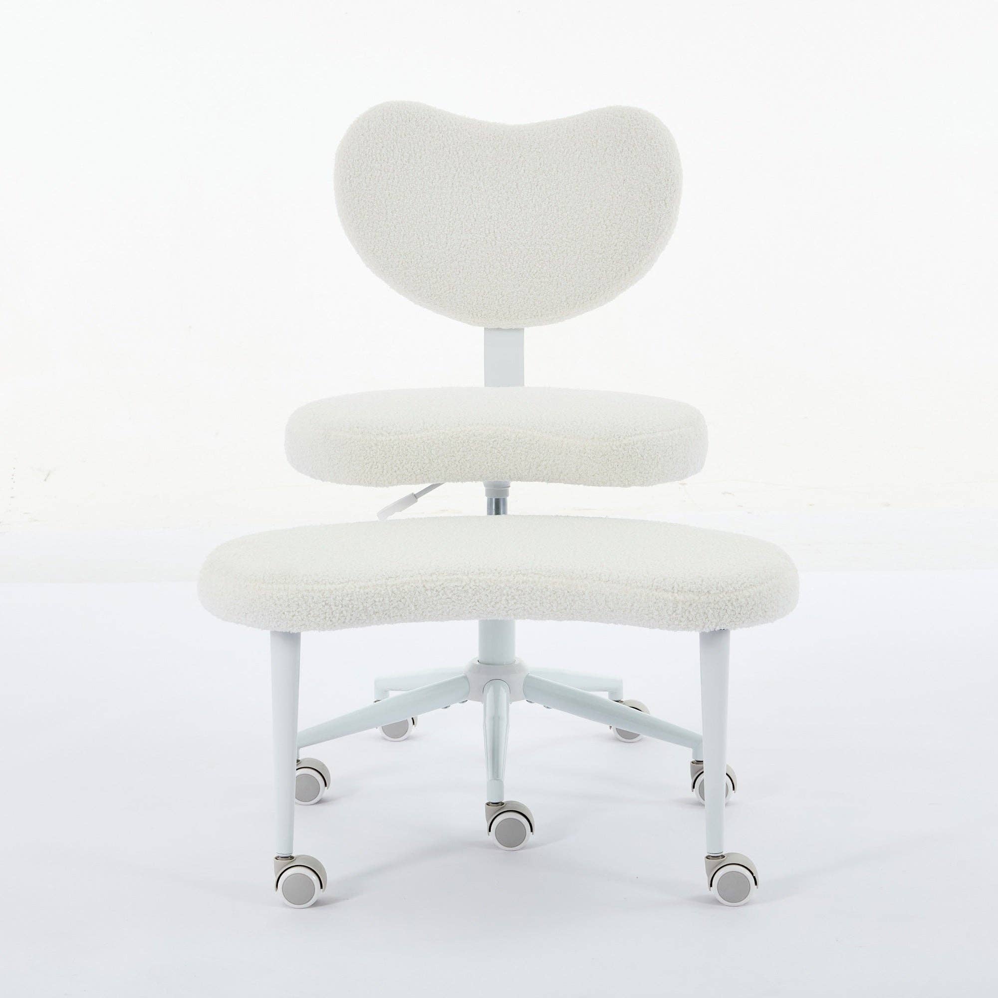 39F Inc. - Wholesale Chair - Meditation Chair Plus with Wheels, Cross Legged Chair, Ivory1