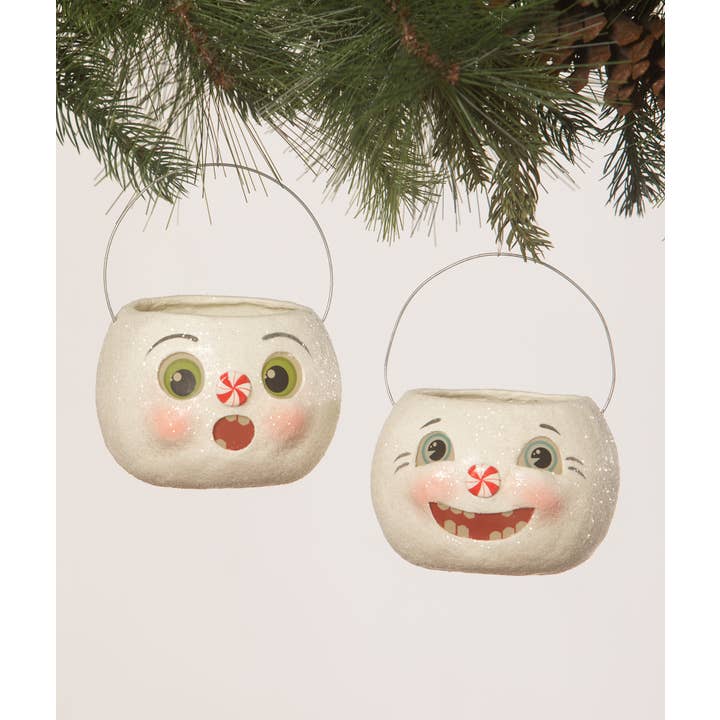 Bethany Lowe Designs - Wholesale Christmas Decoration - Happy Snowman Bucket Petite2
