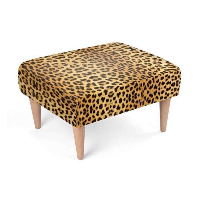 Leopardmönstrad fotpall för wholesale av Sorbey