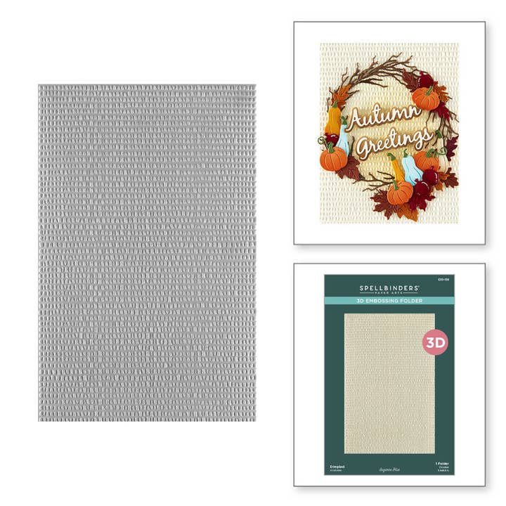 Dimpled 3D Embossing Folder from the Texture & Foliage Collection by Suzanne Hue for wholesale by Hero Arts + Spellbinders Wholesale