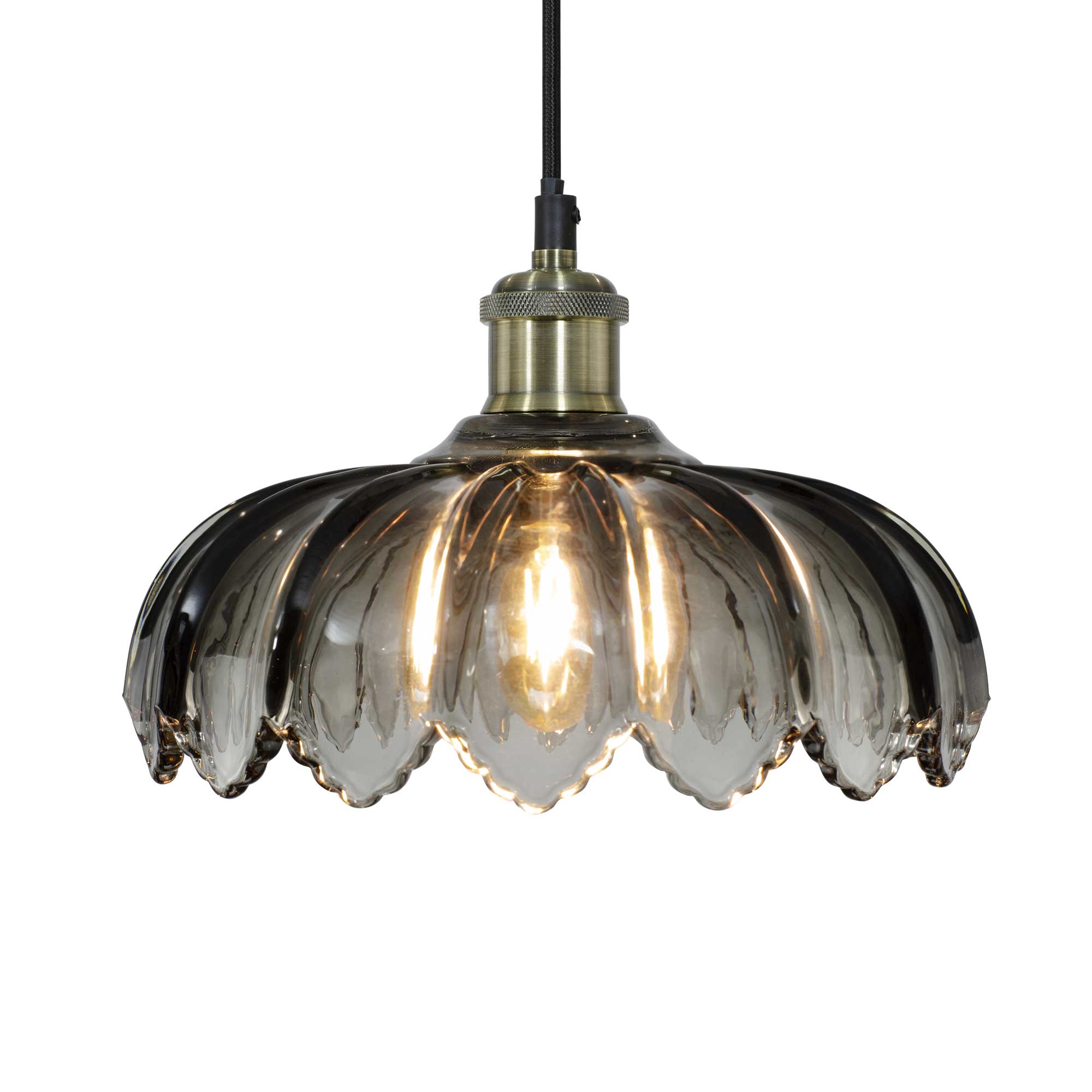 C-Création - Wholesale Chandelier/Hanging Light - Retro-style colored glass pendant Petal7