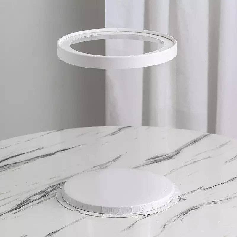 Elegant Design Supply – wholesale Cake stand – Round Tall Transparent Clear Box with base and CLEAR Lid5