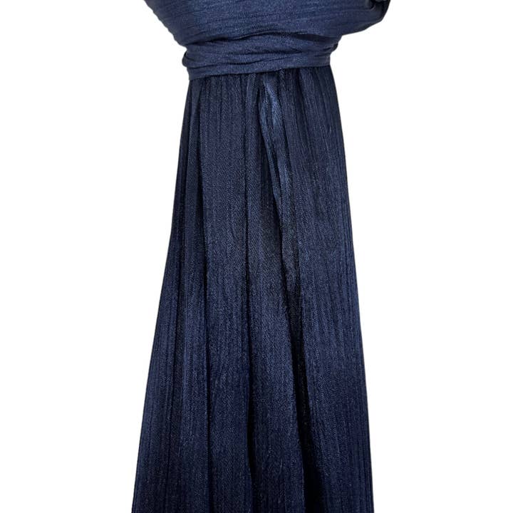 Lili Scarves (US Duty Free) - Vente Écharpe – femme - Foulard voile uni côtelé à éclat brillant14