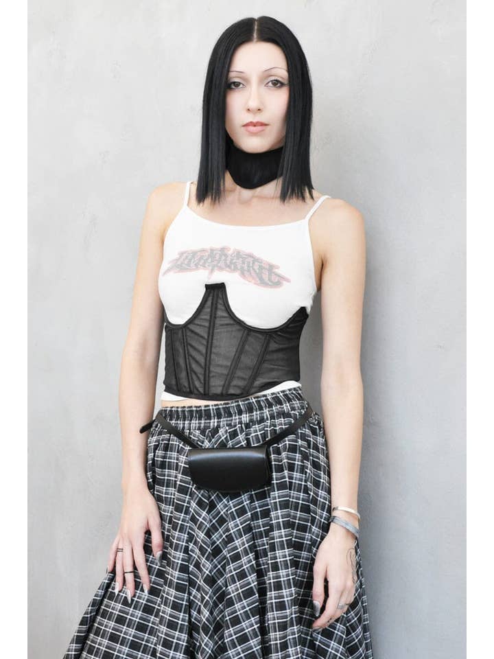 BLACK SHIPS NOVEMBER Clarissa Mesh Bustier for wholesale on Faire12