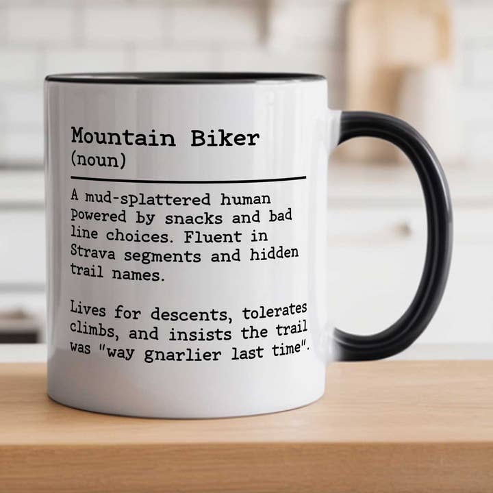 Mountain Biker Dictionary Definition Mug | Cycling for wholesale by EllieBeanPrints