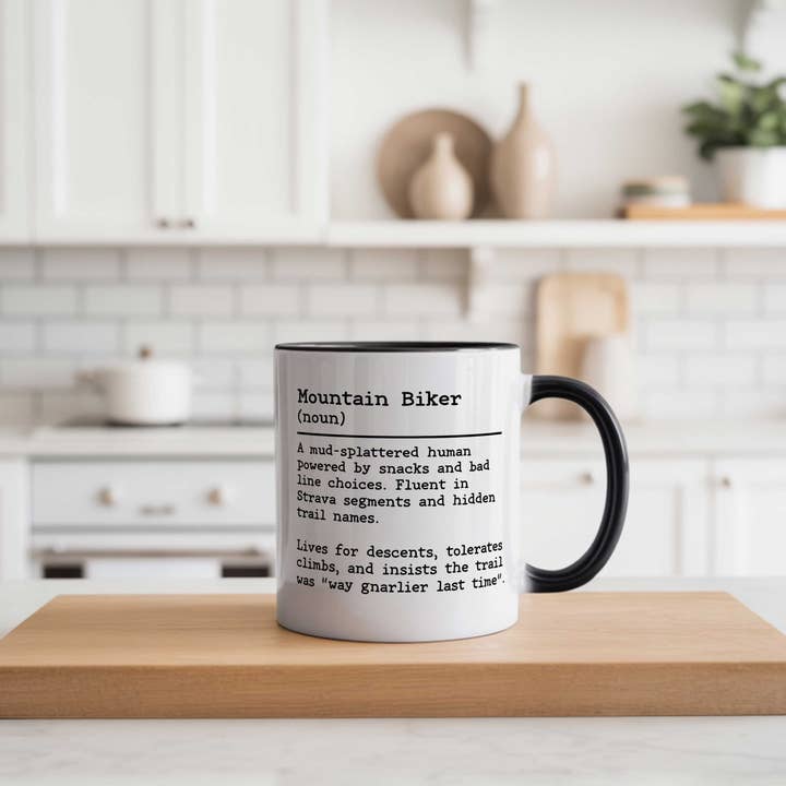 Mountain Biker Dictionary Definition Mug | Cycling for wholesale by EllieBeanPrints