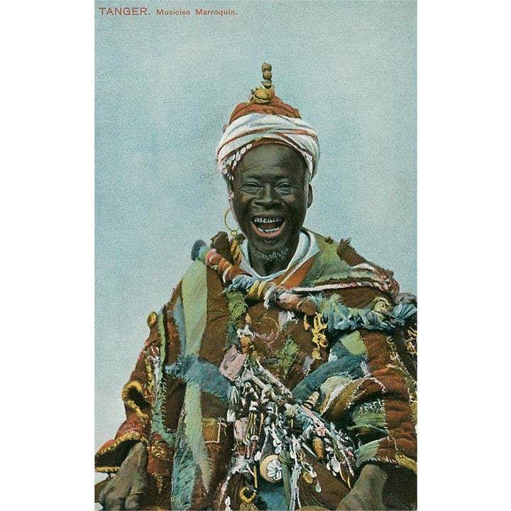 Wenskaart MF-362 Musicus, Tanger, Marokko voor wholesale door Found Image Press