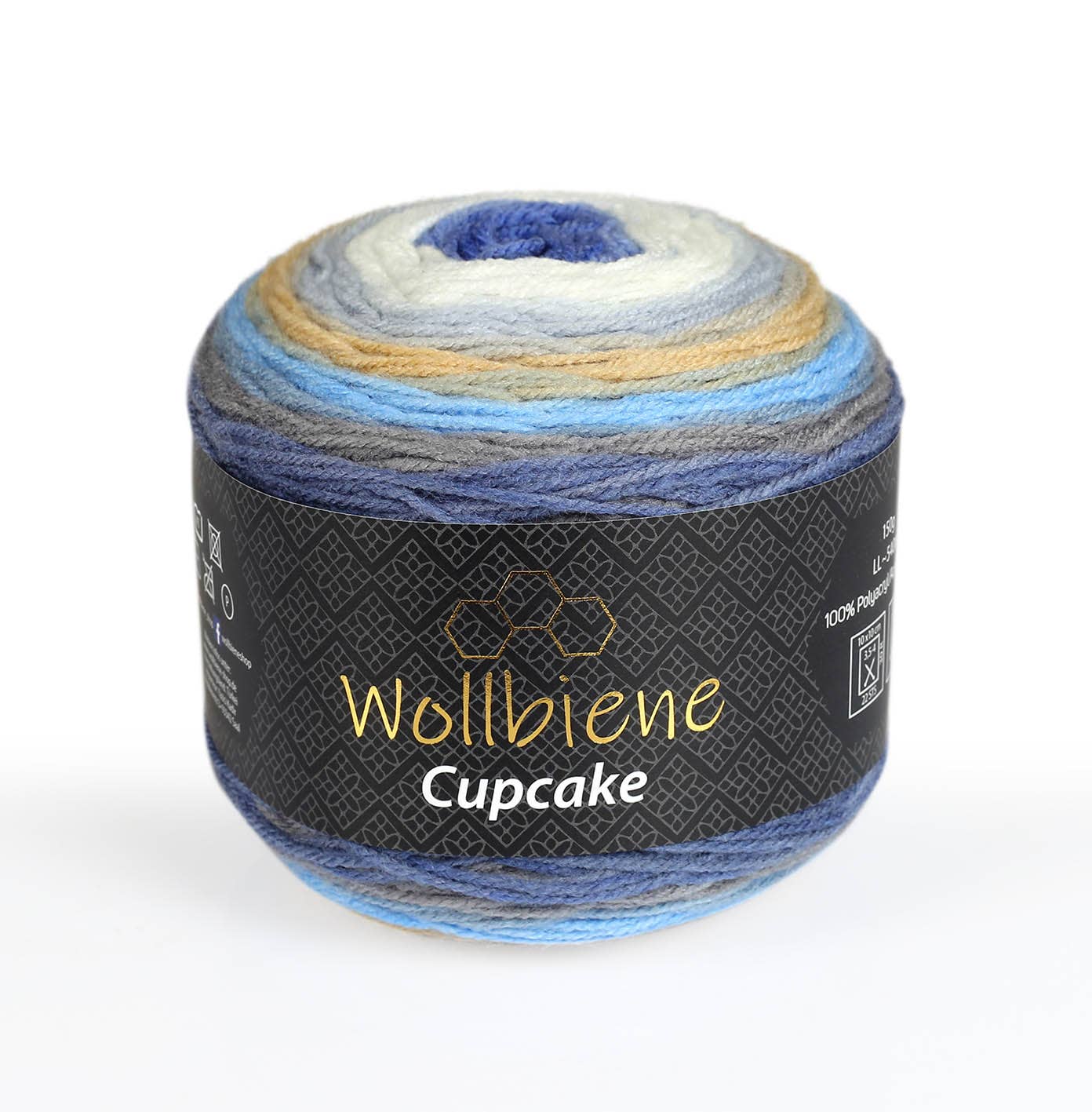 Wollbiene - Venta al por mayor Hilos - lana de lana para tejer cupcake de abeja degradado 150g7