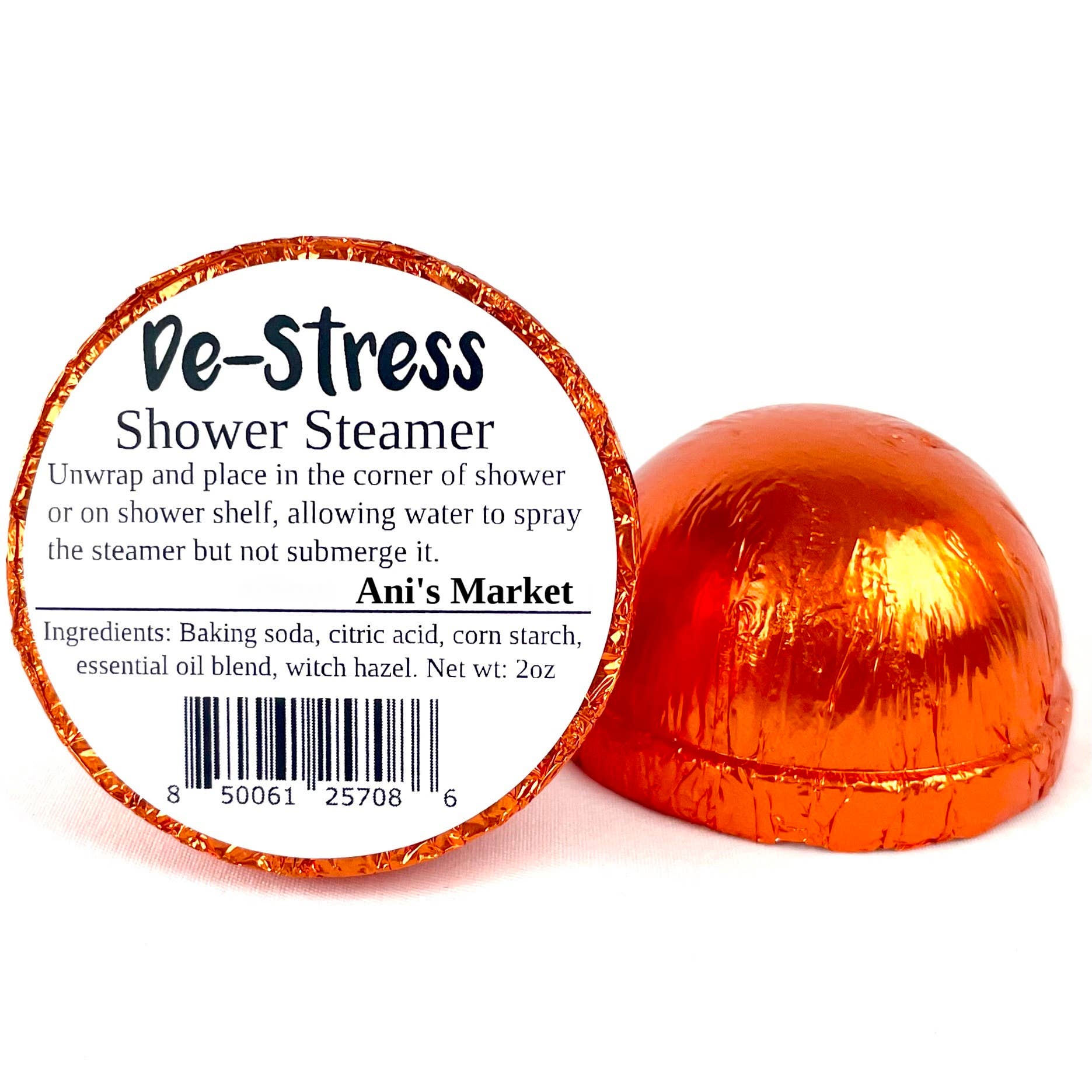Ani’s Market LLC - Wholesale Shower Steamer/Bomb - Natural Tangerine Ginger Essential Oil Shower Steamers/Bombs3