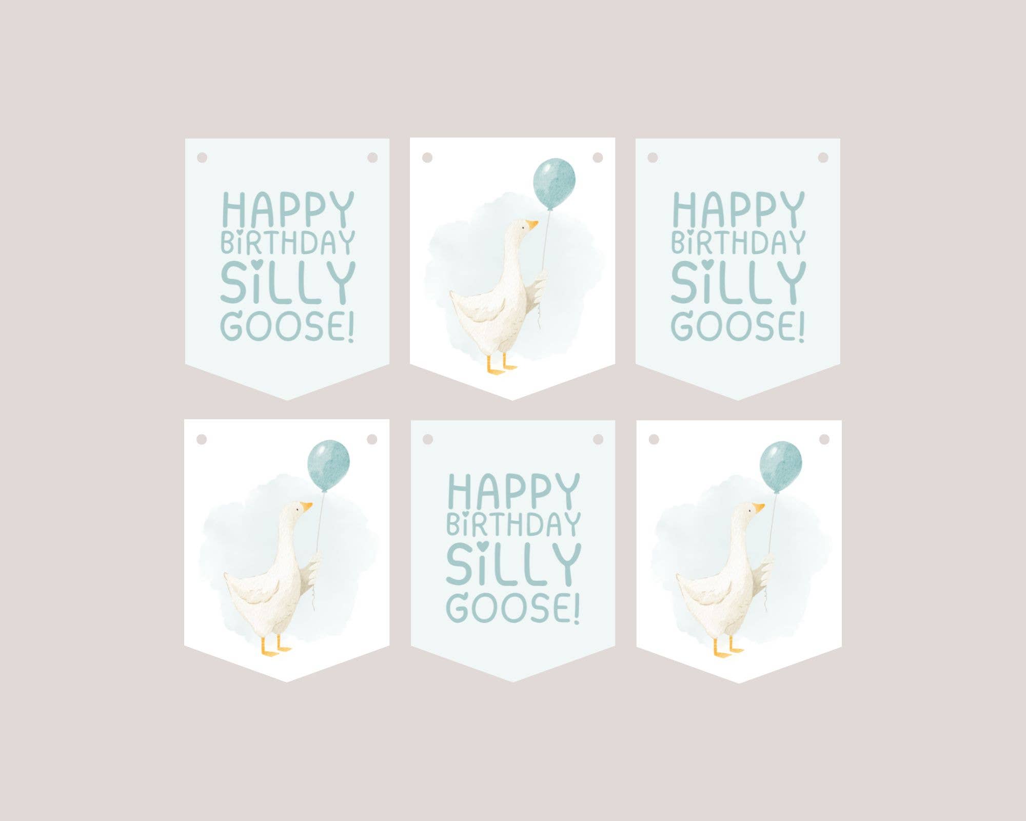 Design Sprinkles – Großhandel Party-Schild/Banner – Albern Gans Geburtstagsbanner für Babys und Kleinkinder2