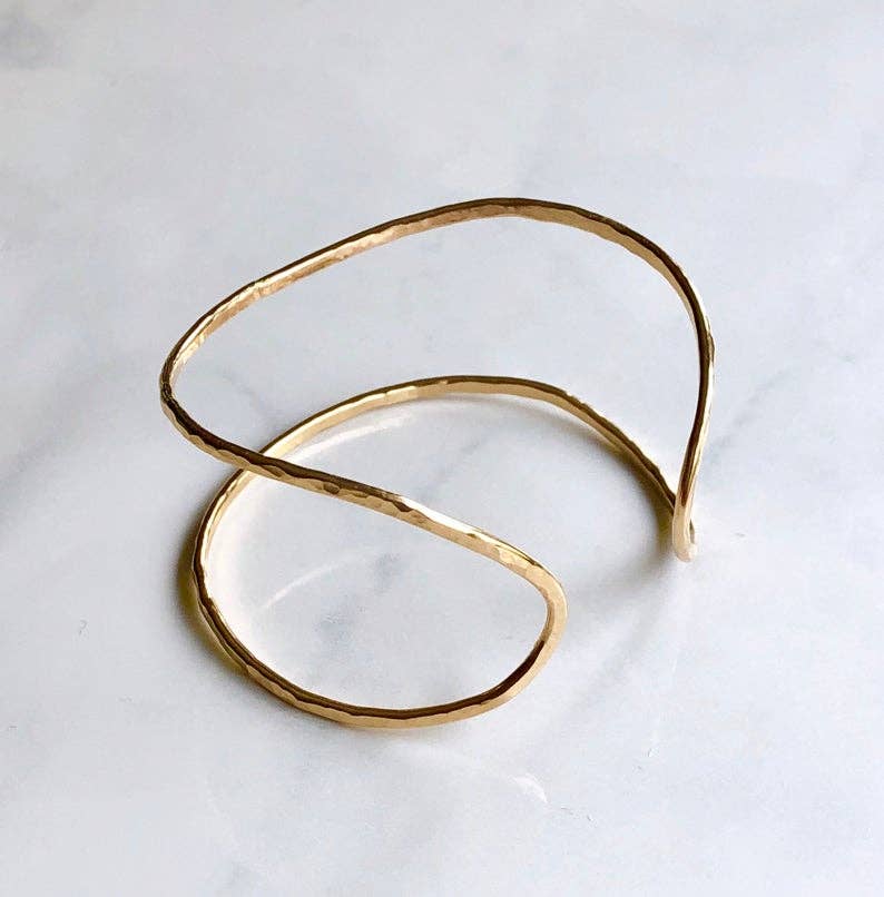 Bonnie Boardman Jewelry - Wholesale Cuff Bracelet - Hammered Wrap Adjustable Cuff1