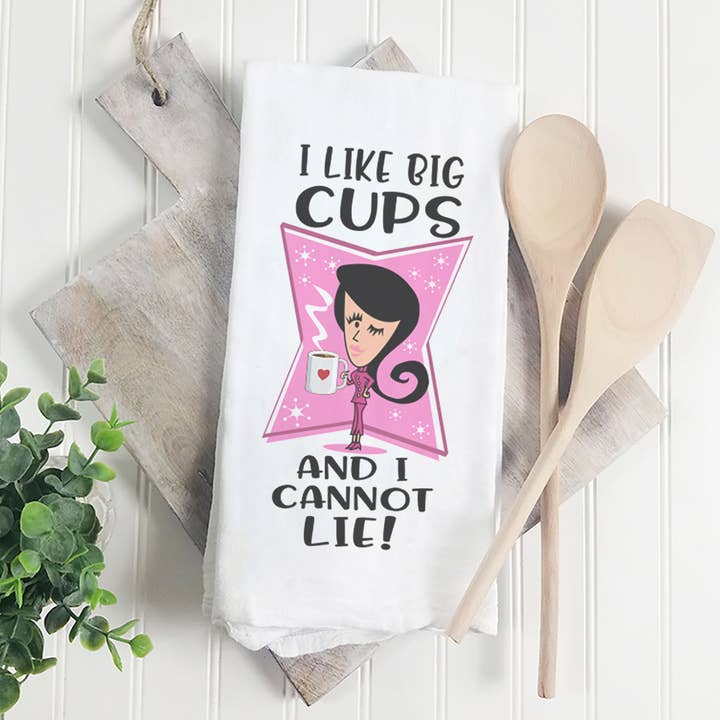 I Like Big Cups | Towel for wholesale by Pinetree Innovations