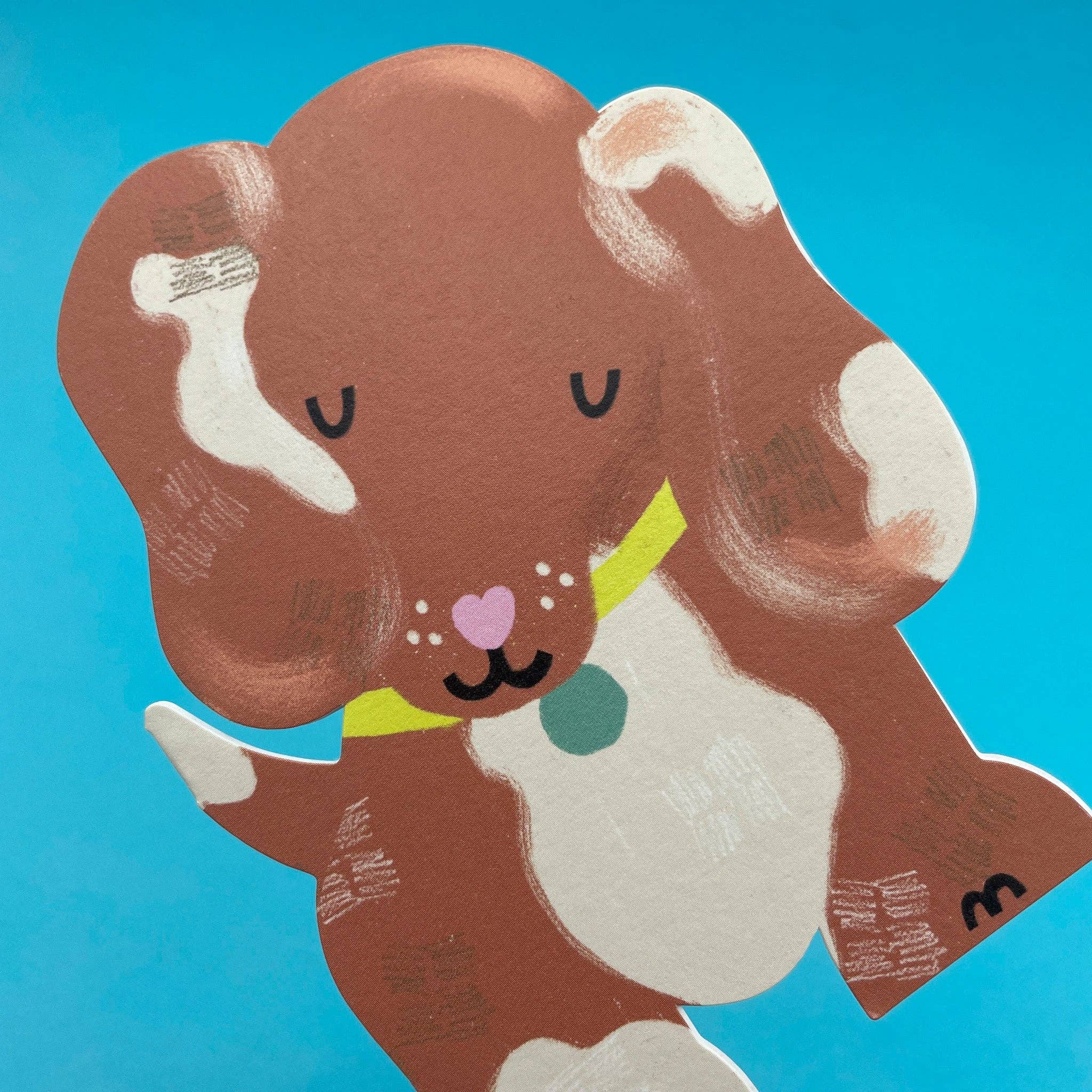 Raspberry Blossom – wholesale Everyday greeting card – Dachshund Puppy (BOM01)1