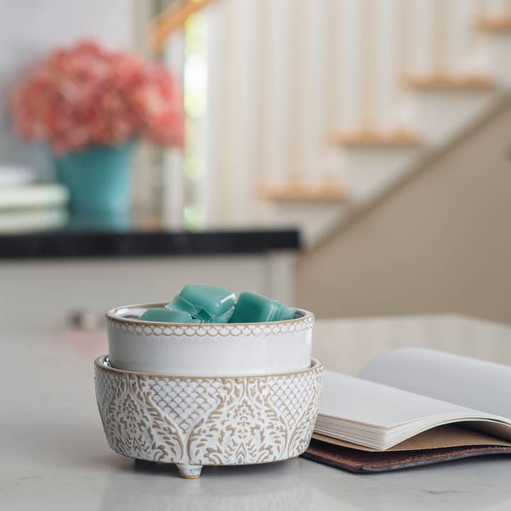 Candle Warmers Etc. - Wholesale Fragrance Warmer - 2-IN-1 Fragrance Warmer Vintage White2