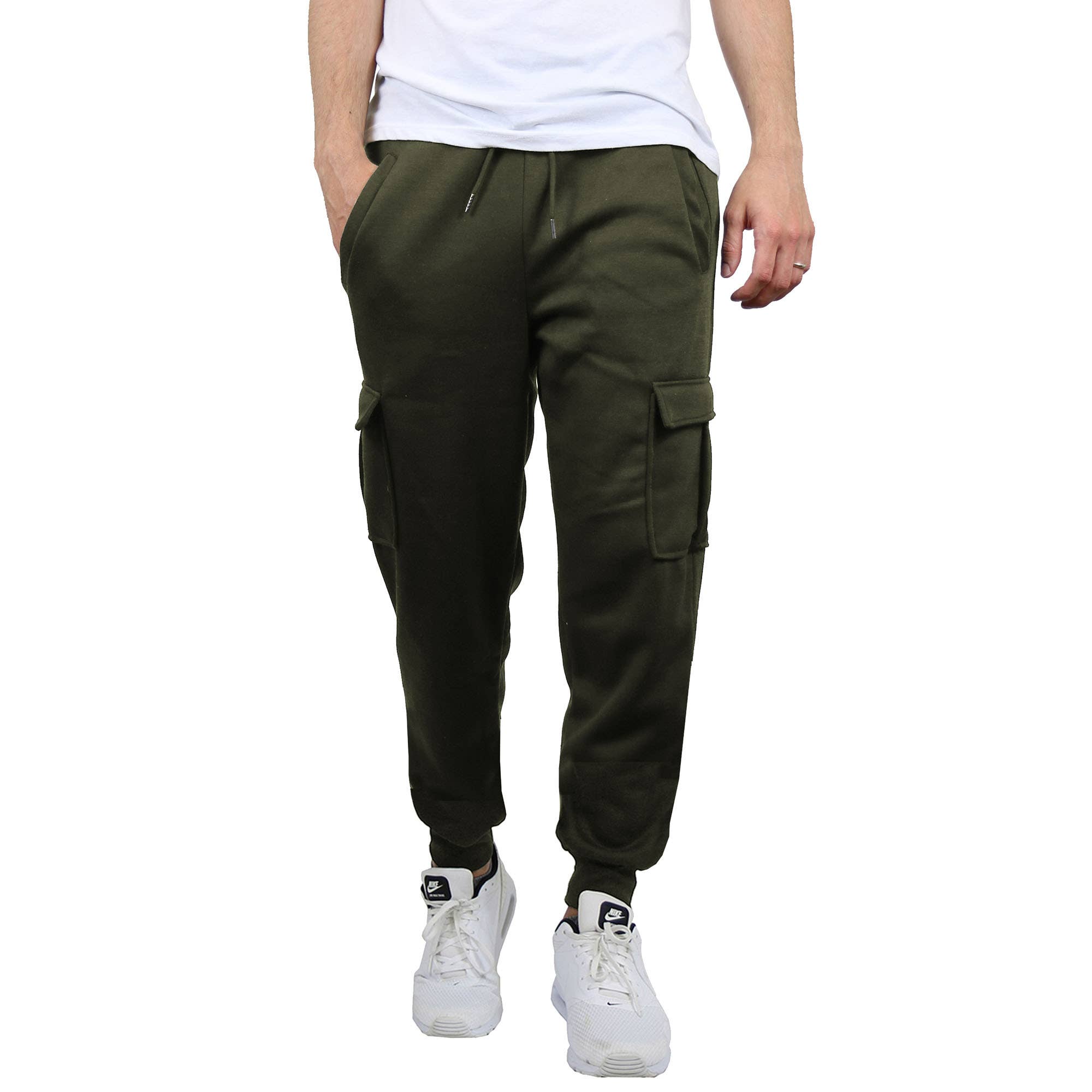 Galaxy By Harvic - Wholesale Athletic Sweatpants/Joggers - Men's -  Men's Fleece-Lined Cargo Jogger Sweatpants6