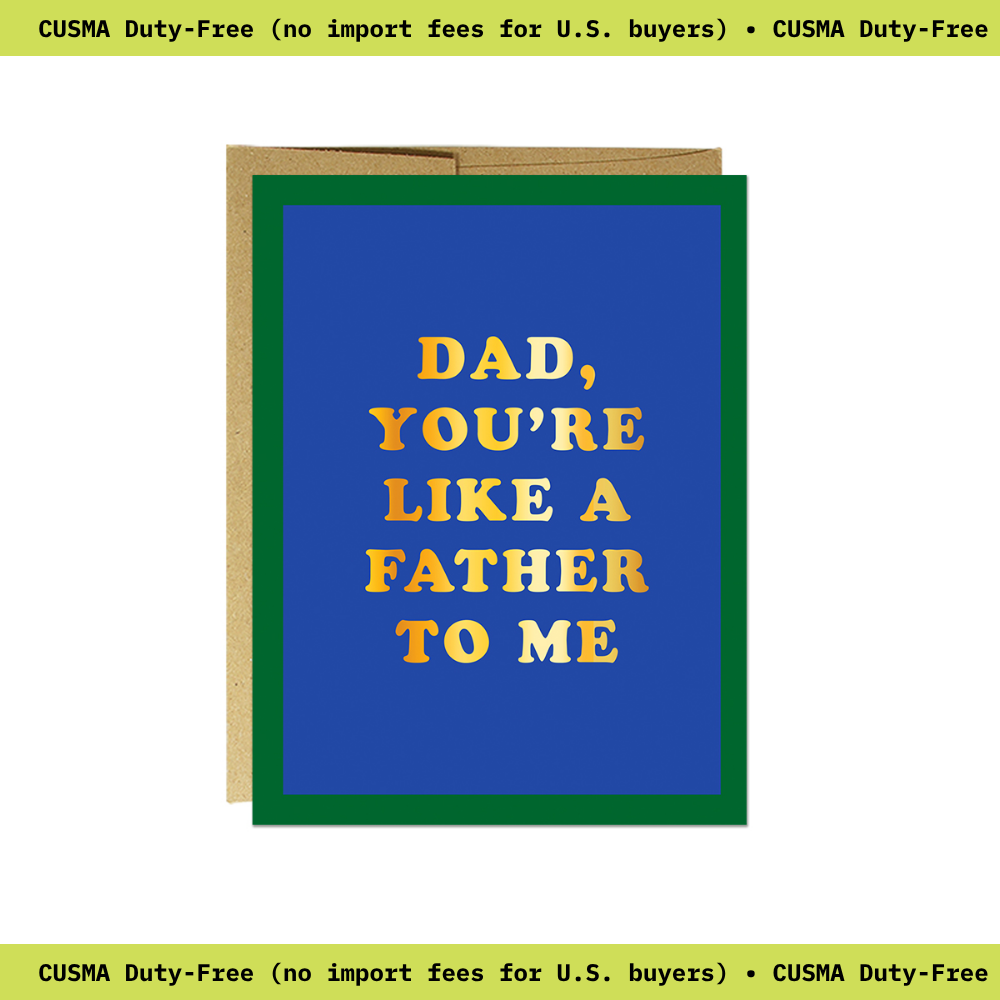 Party Mountain Paper co. - Vente Carte pour la fête des Pères - Comme un père pour moi Carte en relief | Carte de fête des pères0