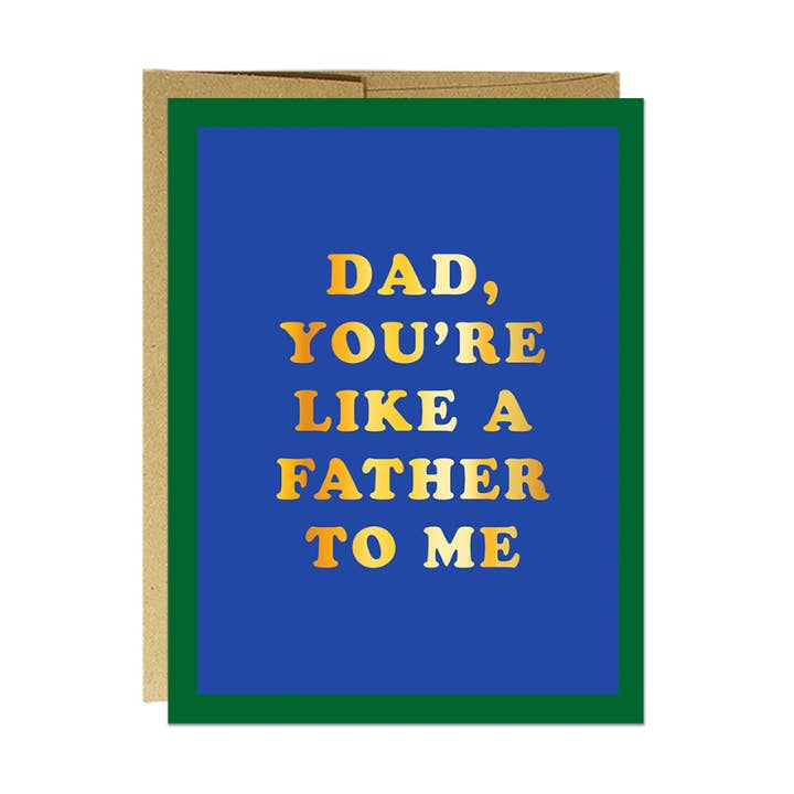 Als een Vader voor Mij Foliekaart | Vaderdagkaart voor wholesale door Party Mountain Paper co.