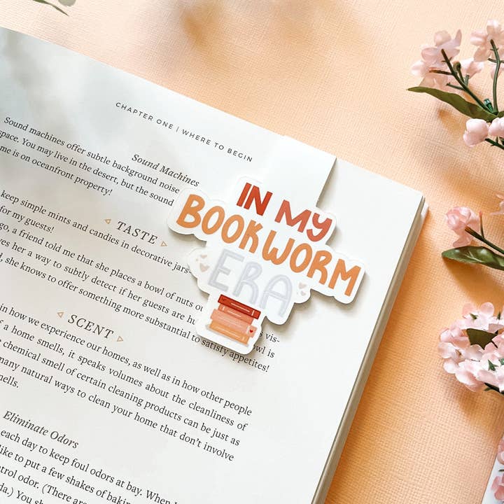 Magnetisk bogmærke i min bogorm æra | Book Lovers Gift for engroshandel hos jsmith design co.