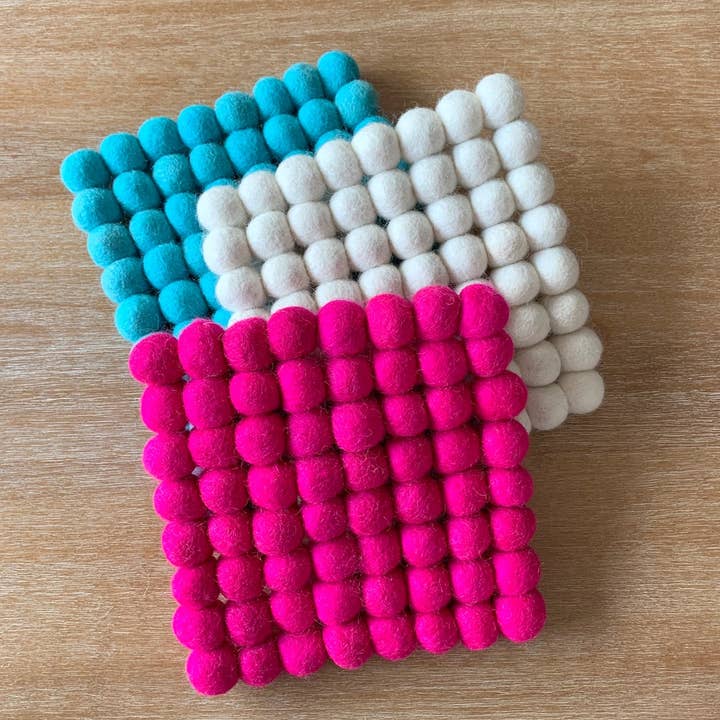 Felt Ball Trivet for wholesale by Hamro Village