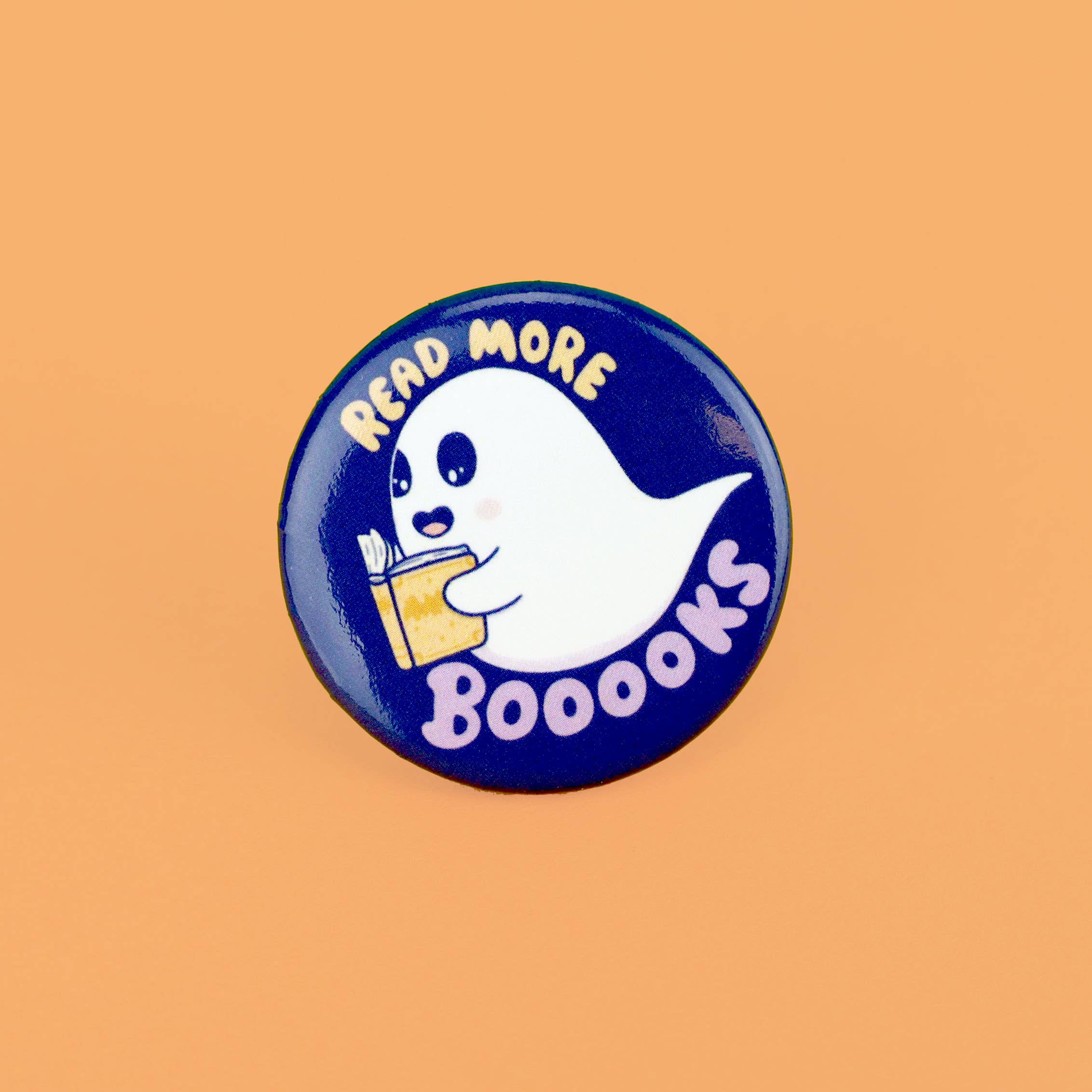 Turtle's Soup - Wholesale Lapel Pin/Button - Read More Books Funny Reading Ghost Gift Pinback Button