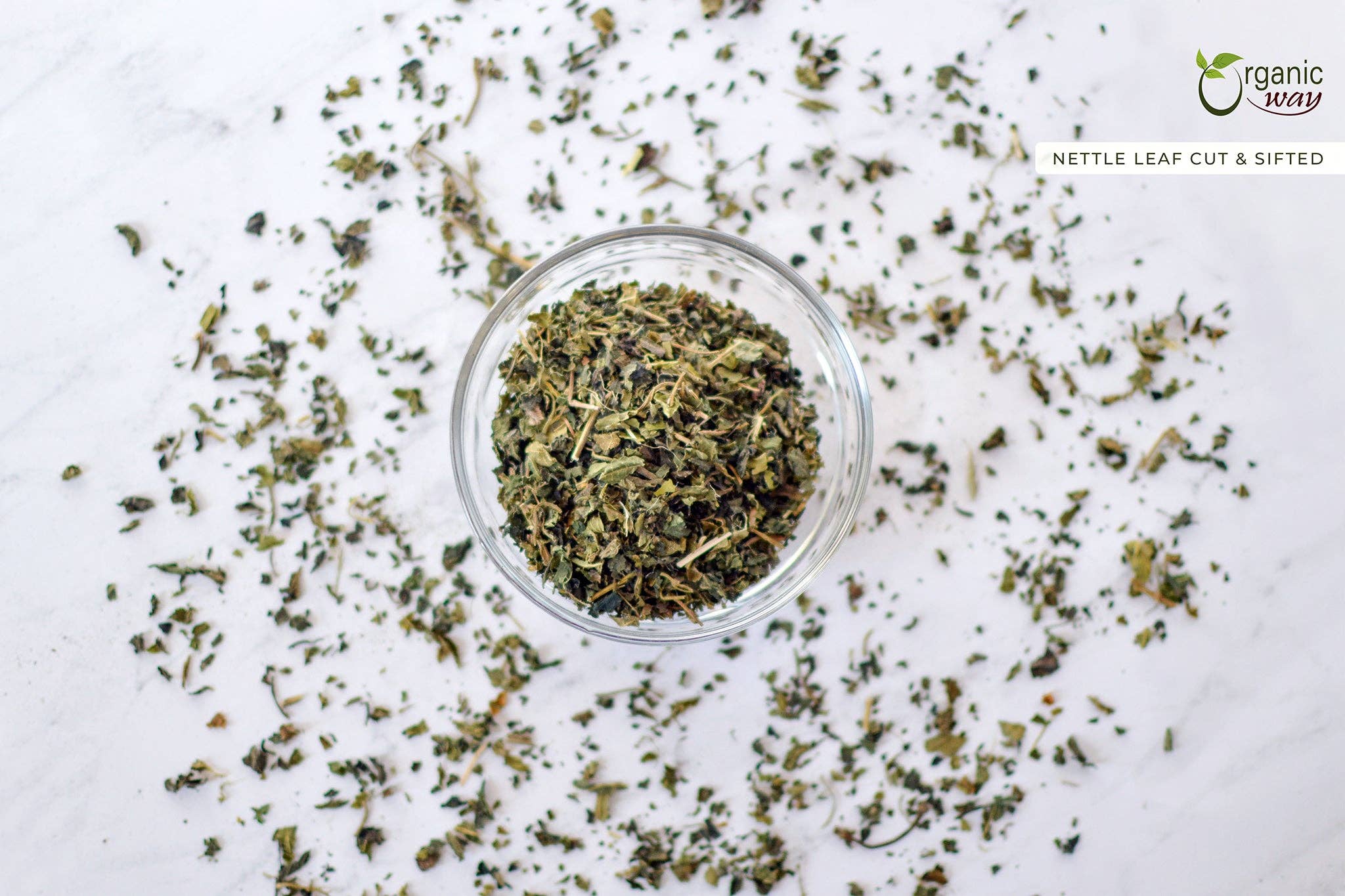 Organic Way LLC - Wholesale Loose Tea - Stinging Nettle Leaf Cut & Sifted (Urtica dioica) Herbal Tea - European Wild-Harvest | Kosher Certified | Vegan, Non GMO & Gluten Free | USDA Certified | Origin - Albania2