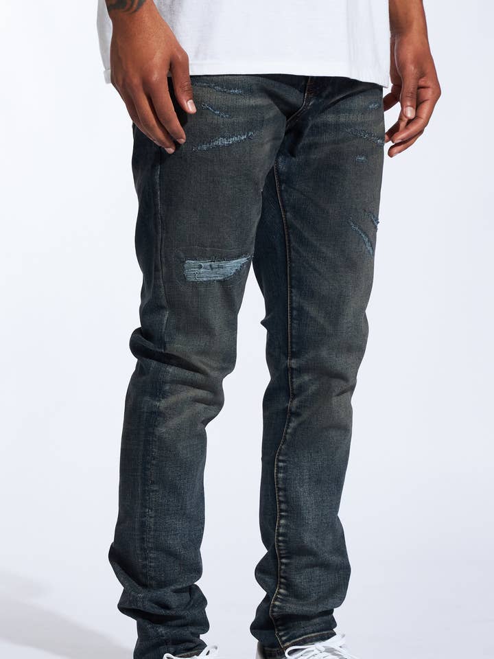 Crysp Denim - Wholesale Jeans - Heren - Avenue Denim (Donker Indigo)