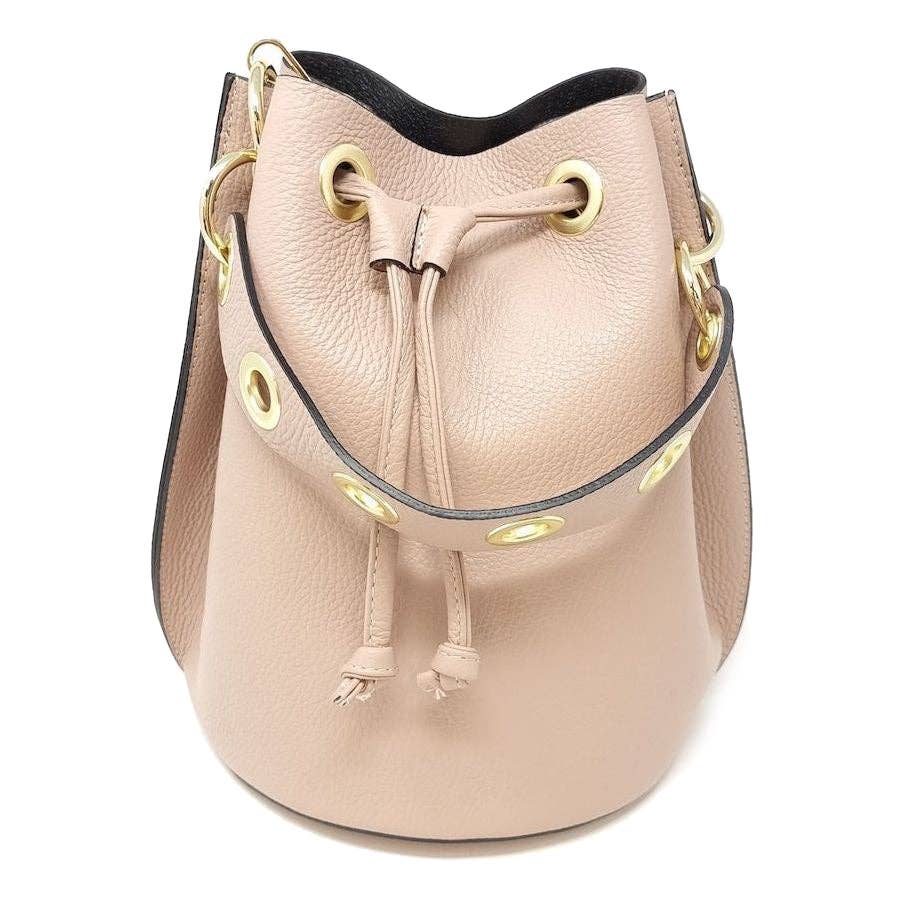 German Fuentes Handbags - Wholesale Top Handle Bag - Women's - GF0447 GENUINE ITALIAN LEATHER BIG BUCKET BAG9
