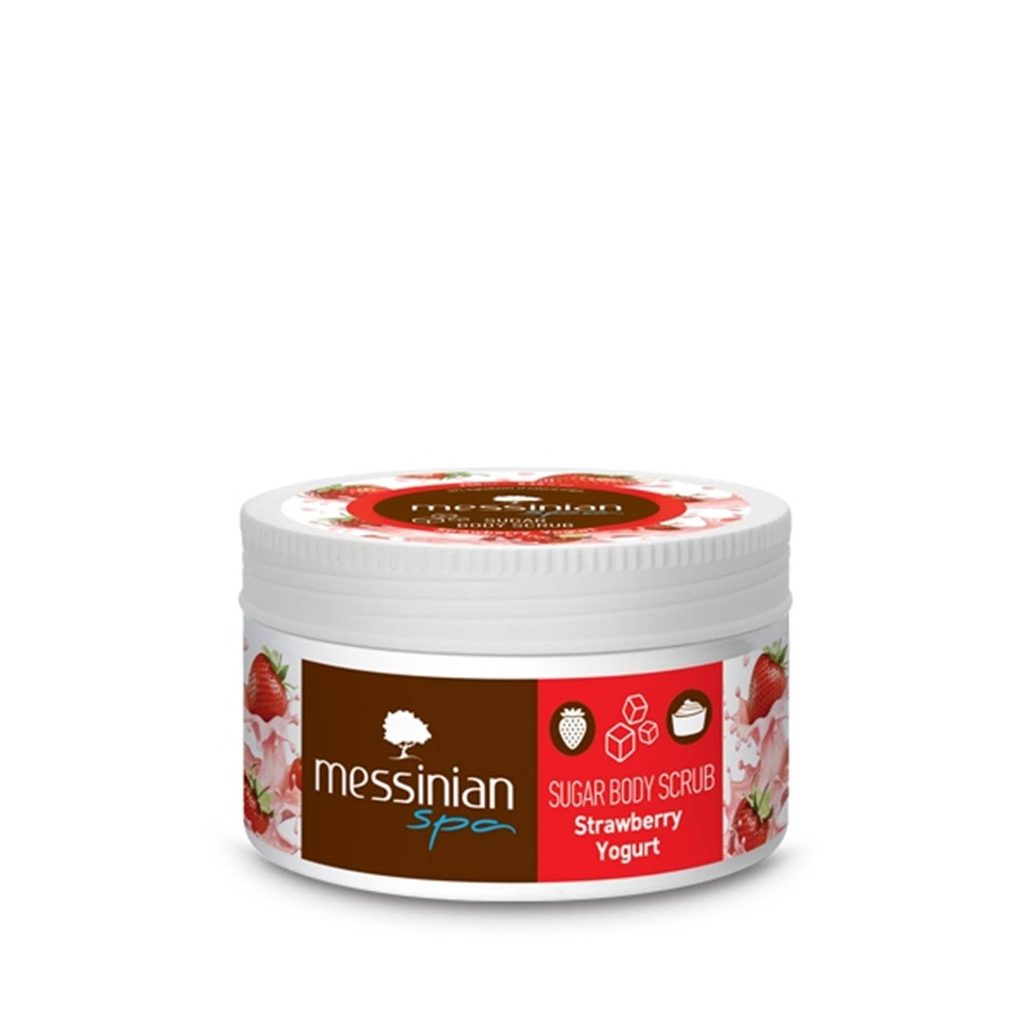 IngrossoBeauty by INCI Srl – Großhandel Körperpeeling – Messinian Spa Zucker-Körperpeeling Erdbeer-Joghurt0