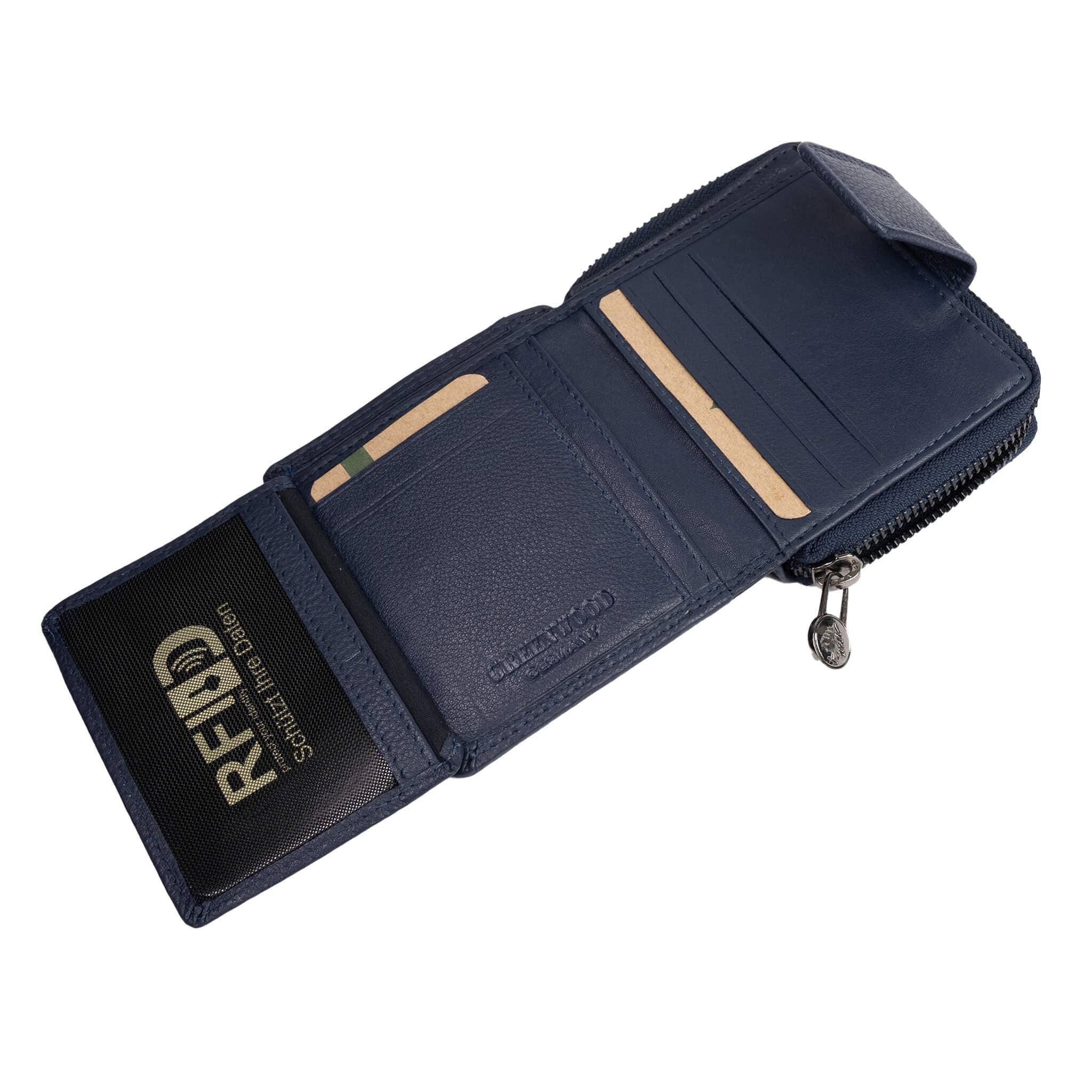 Greenwood - Wholesale Wallet - Unisex - Akiro women's small leather wallet with zip pocket16