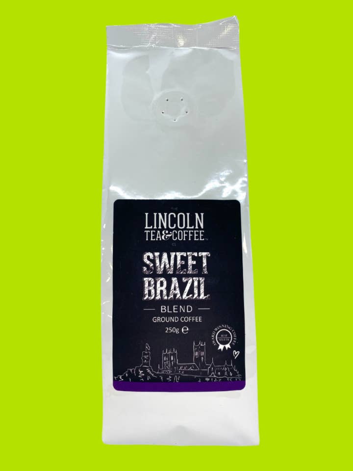 Sweet Brazil Blend 250g Ground Coffee for wholesale by The Lincoln Tea & Coffee Co