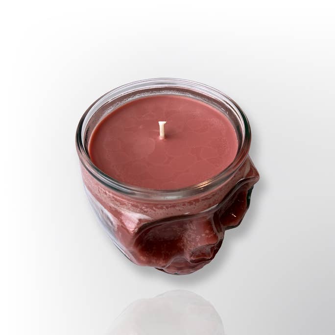 Farm Kitchen Candle Co. - Wholesale Jar/filled candle - "Snickers" Halloween Skull Soy Candle |13.5 oz| SHIP READY!2