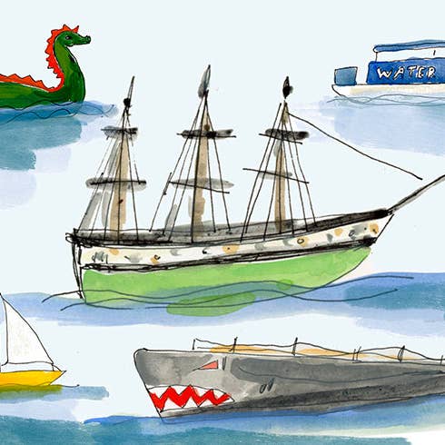 ELIZABETH GRAEBER art + illustration - Wholesale Postcard Set - Baltimore postcard pack6