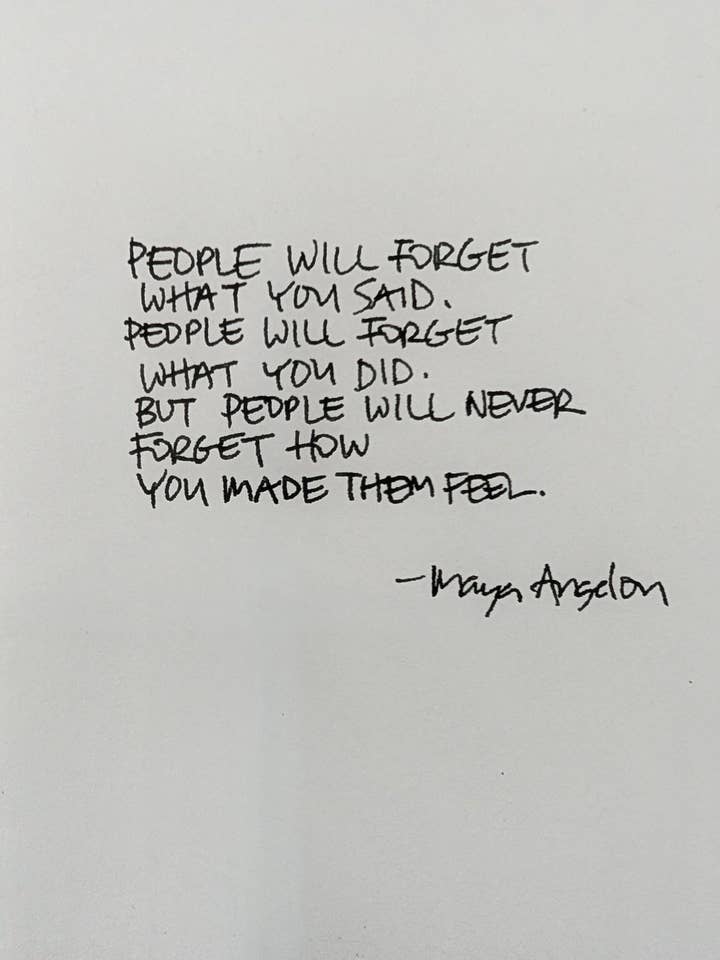 La gente dimenticherà quello che hai detto. per la vendita all'ingrosso da parte di Edie's Cards