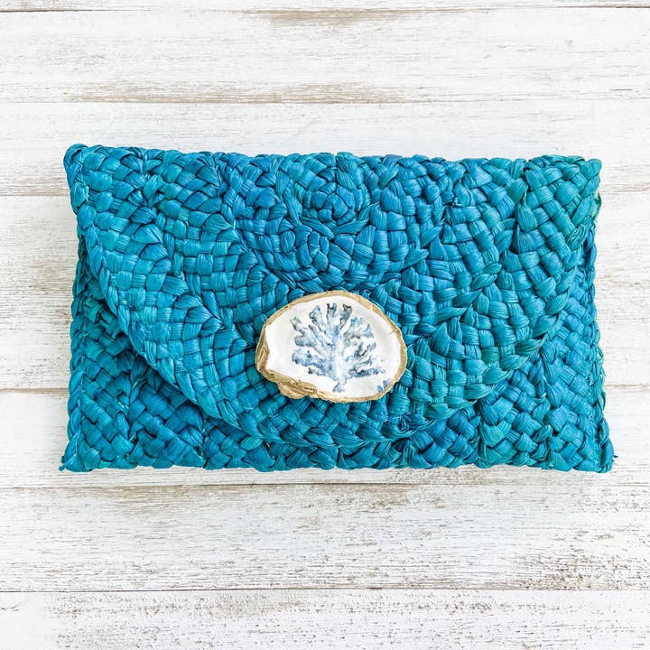 Made on Maidstone - Wholesale Clutch Bag - Women's - Coral Oyster Shell Clutch0