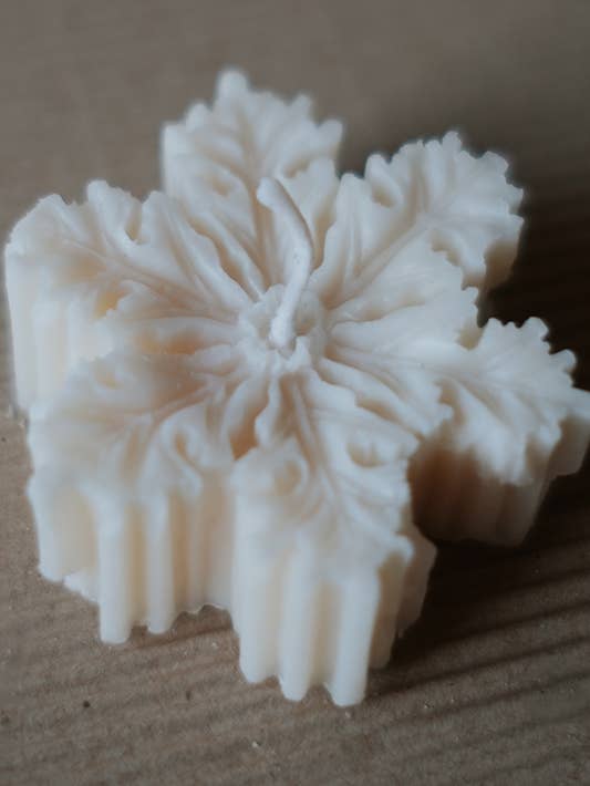 SNOWFLAKE // Sculptural Scented Candle for wholesale by Luhme Studio
