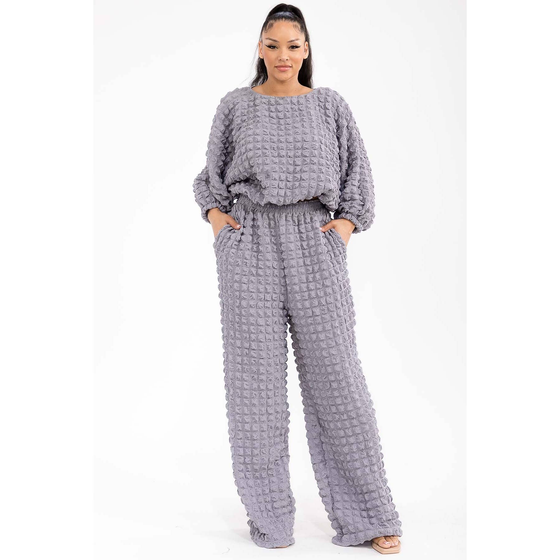 DORCAS - Vente Ensemble haut et pantalon (PAS d'intérieur) - Femme - Ensemble Deux Pièces Bubble5