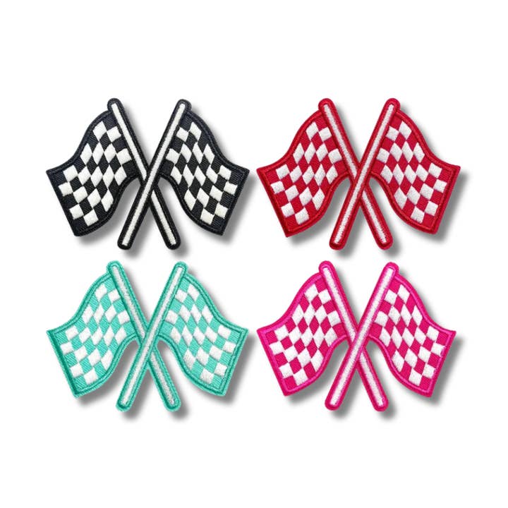 Karierte Flagge Aufnäher zum Aufbügeln für den Großhandel von Love, Paige Designs