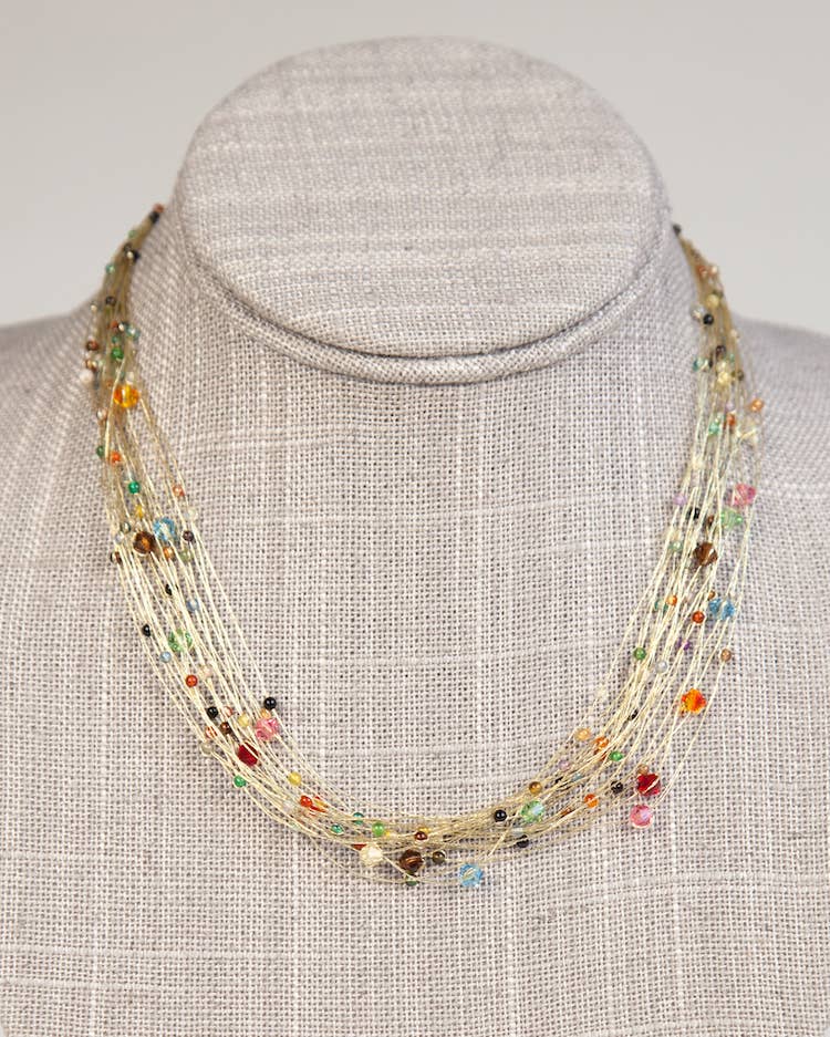 Crossroads Accessories Inc - Wholesale Beaded/Pearl Necklace - Bird's Nest Necklace2