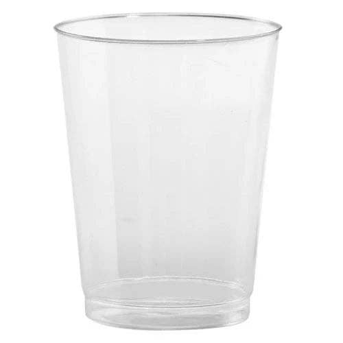 EcoQuality - Wholesale Disposable Cup - 10oz Clear Tumbler – Set of 100 Elegant Disposable Cups