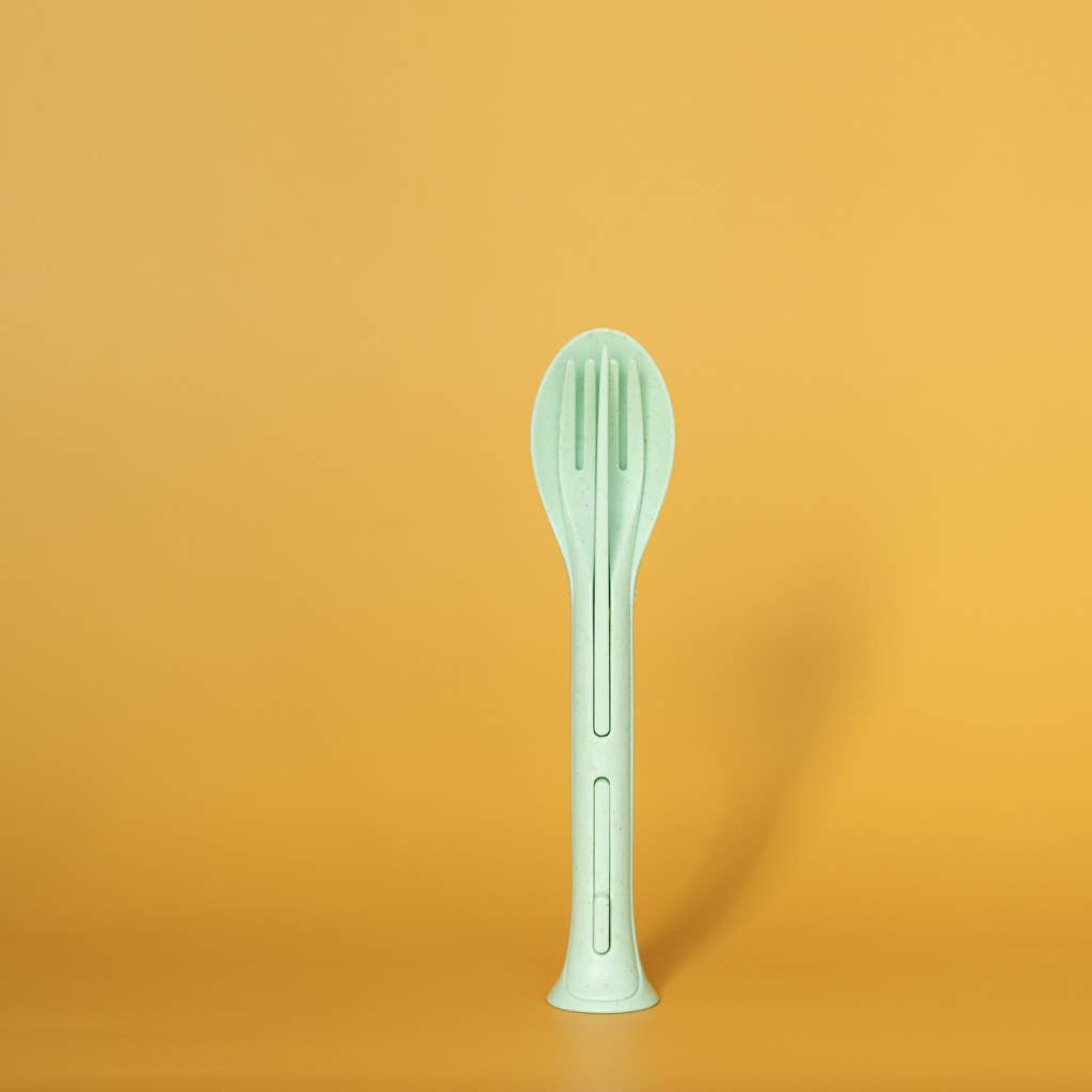 GreenWave - Wholesale Assorted Cutlery Set - Eco-Friendly Wheat Straw Nesting Utensils Cutlery Set3