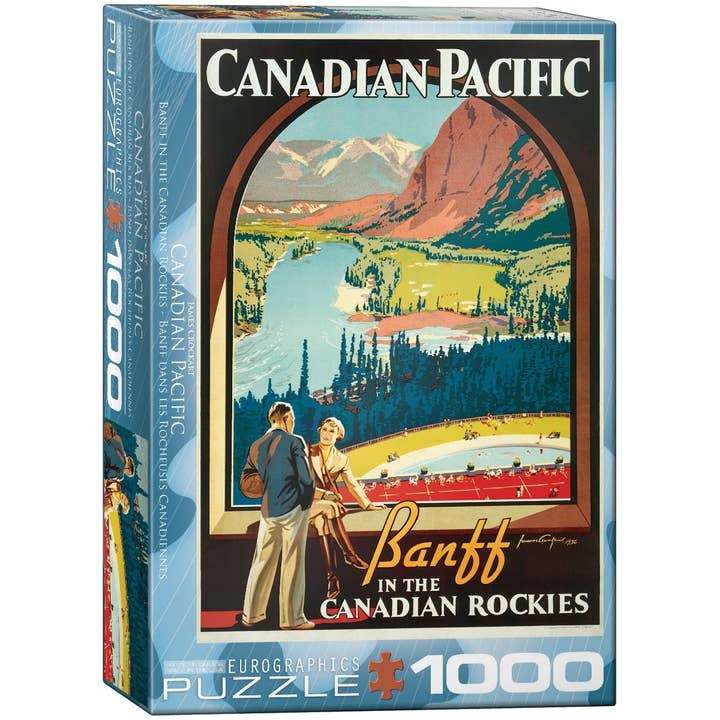Banff in the Canadian Rockies for wholesale by Eurographics Puzzles Canada