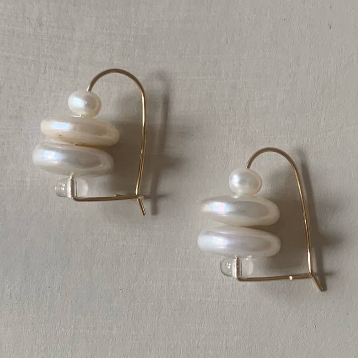 pearl cairn earrings for wholesale by Alice Rise