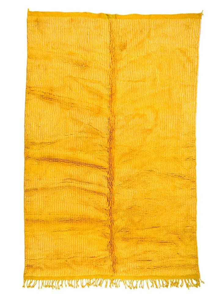 Färgglad gul Mrirt Berber-matta - 298 x 196 cm för wholesale av Néda