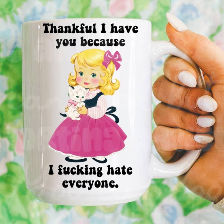 Thankful I Have You Cat Mug for wholesale by Ace the Pitmatian Co