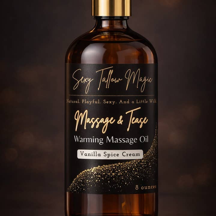 Óleo de Massagem Sensual com Efeito de Aquecimento por atacado de F.F.& CO. Luxury Magic Tallow